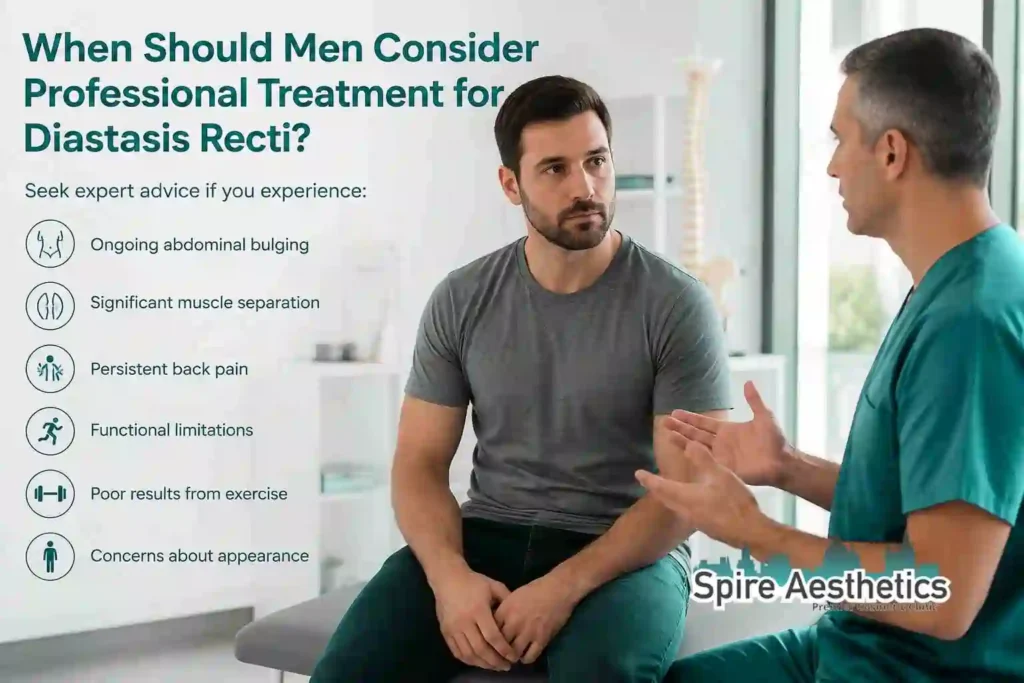 When Should Men Consider Professional Treatment for Diastasis Recti Swindon?