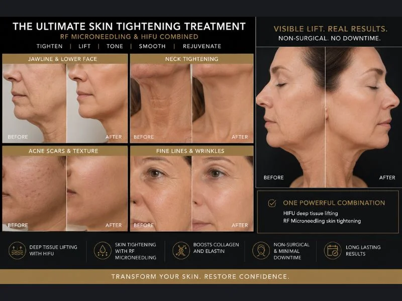 Results of combined treatment for the ultimate skin tightening treatment Swindon
